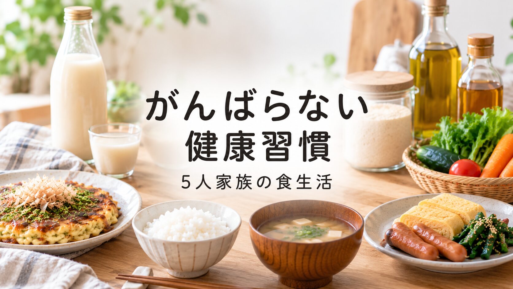 ５人家族の健康習慣のアイキャッチ画像
